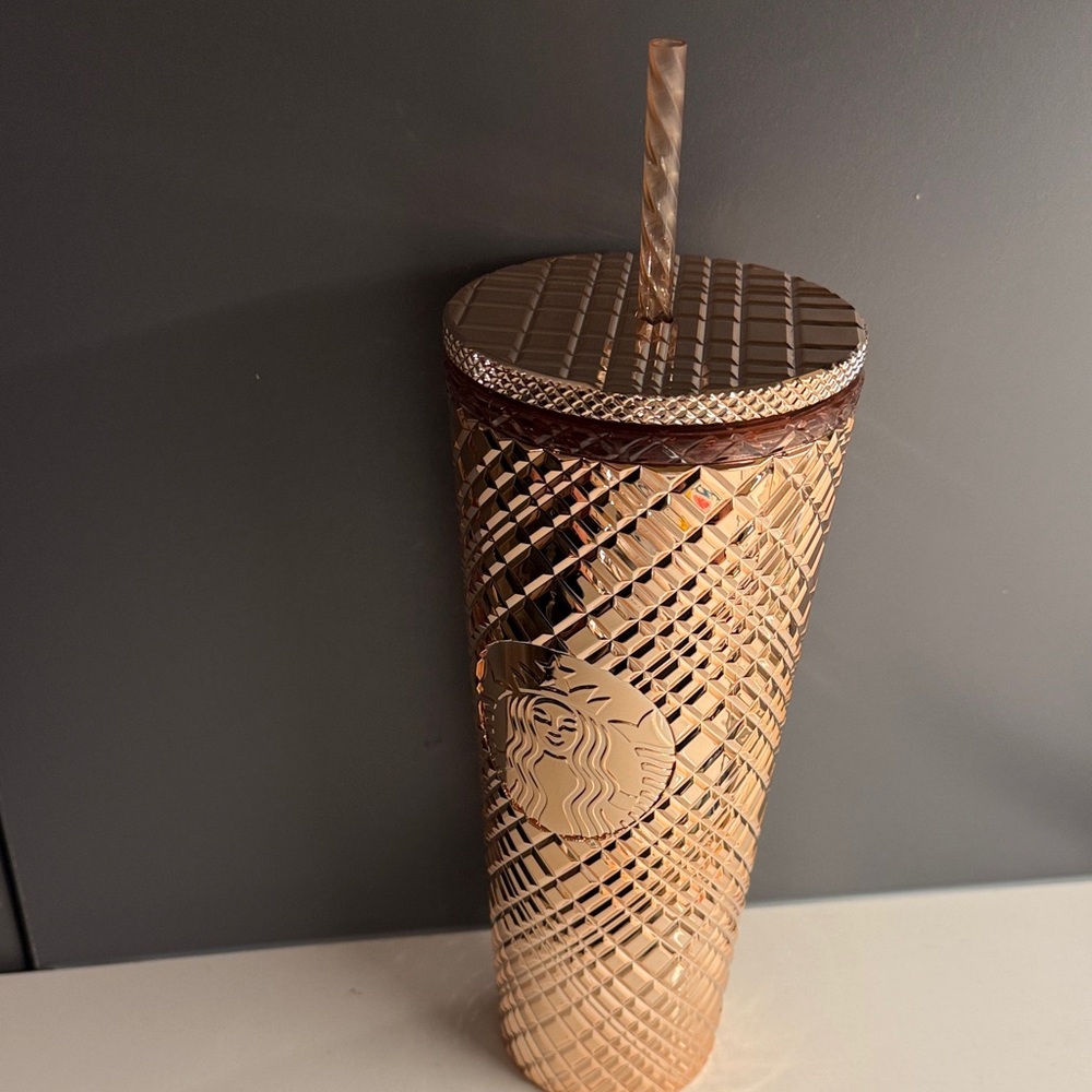 Starbucks Gold Textured Tumbler